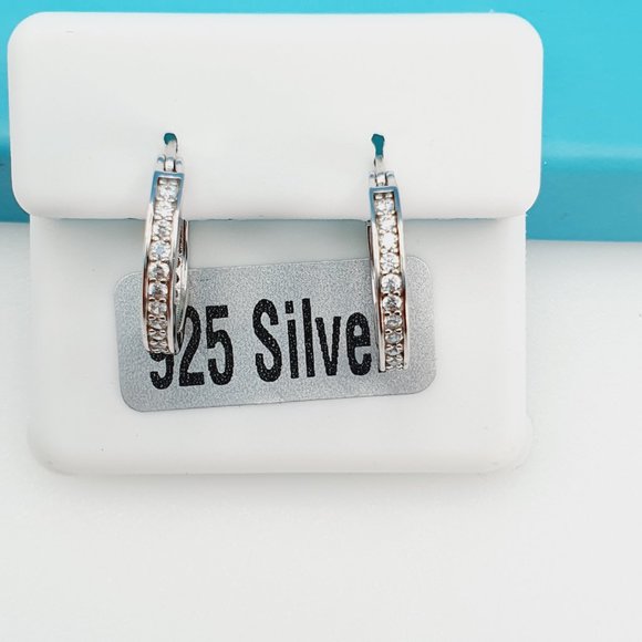 "925 Sterling Silver CZ Beautiful Earrings for Women, 1USPAR4292 - Picture 8 of 11
